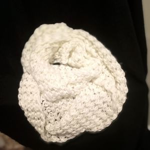 White/Cream Knitted Wrap/ Scarf.